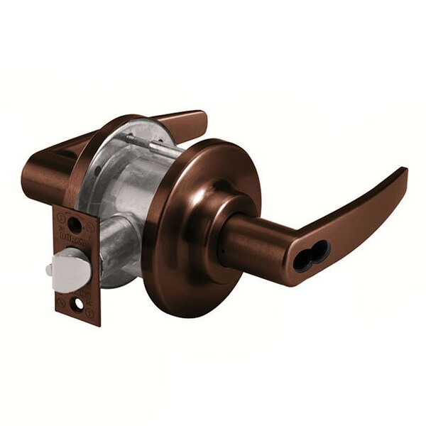 Dorma Grade 2 Cylindrical Lock, 80-Storeroom, LG-Lever, Oil Rubbed Dark Bronze, 2-3/4 Inch Backset, SFIC - CL780-J-LGE-613