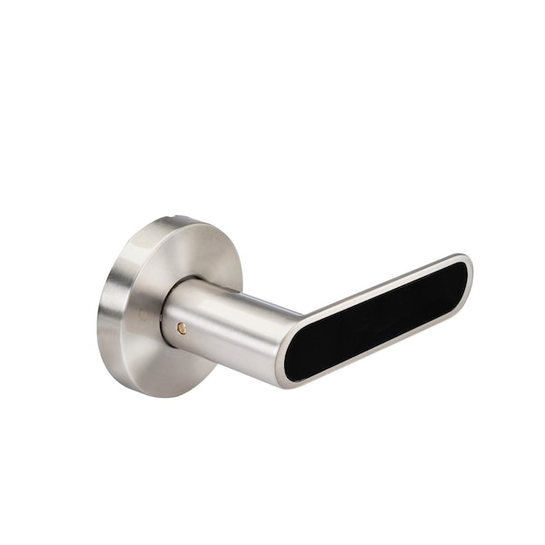 Yale Real Living YH Collection Kincaid Lever with Black Inlay and Flat Round Rose Single Dummy Lock US15 (619) Satin - YR81KCBFR619