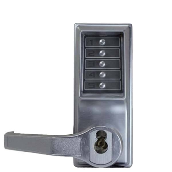 Dormakaba Kaba: Simplex LL1021S-26D Pushbutton Lock LH LHR Schlage - Satin Chrome - KABA-LL1021S26D41