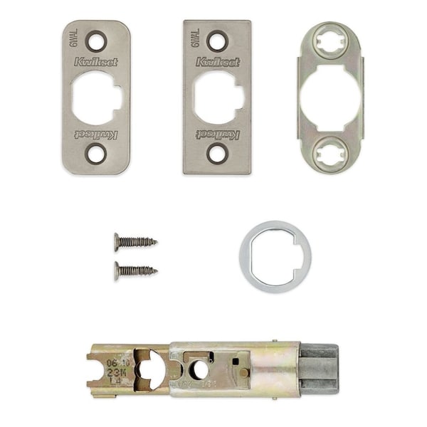 Kwikset 6 Way Adjustable Deadlatch Satin Nickel Finish - 81825-004