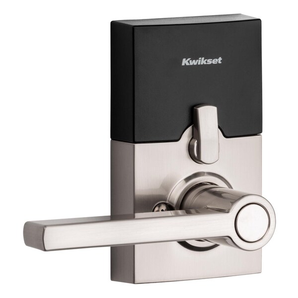 Kwikset Kwikset SmartKey Satin Nickel Metal Electronic Touch Pad Entry Lever - 99170-003