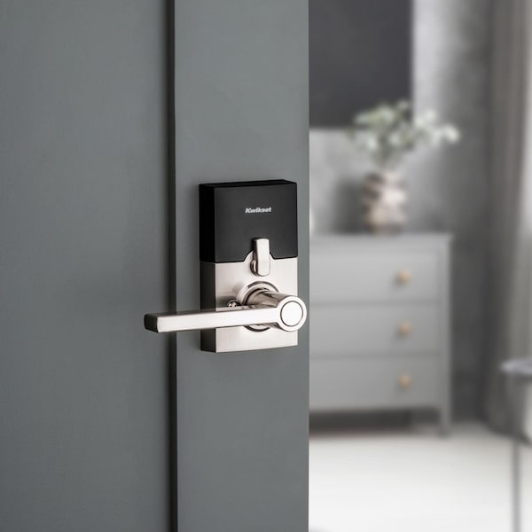 Kwikset Kwikset SmartKey Satin Nickel Metal Electronic Touch Pad Entry Lever - 99170-003