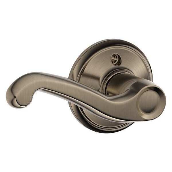 Schlage Antique Pewter Dummy Lever Lockset, Flair, Right Hand - F170 FLA 620 RH