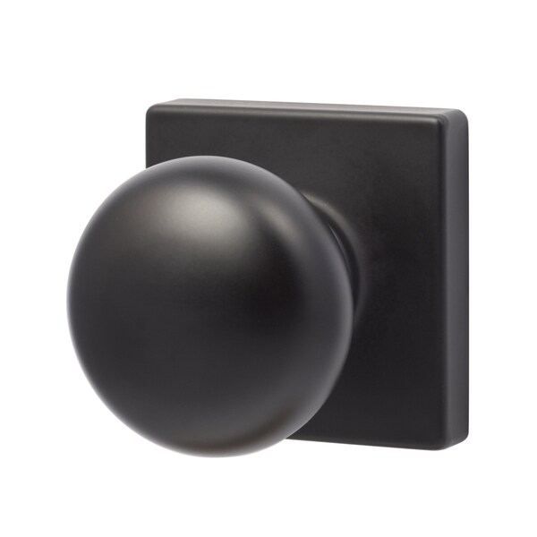 Sure-Loc Hardware Sure-Loc Hardware Durango Square Passage Knobset, Flat Black - DU101-SQ FBL