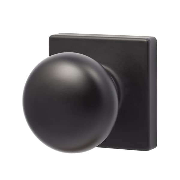 Sure-Loc Hardware Sure-Loc Hardware Durango Square Passage Knobset, Flat Black - DU101-SQ FBL