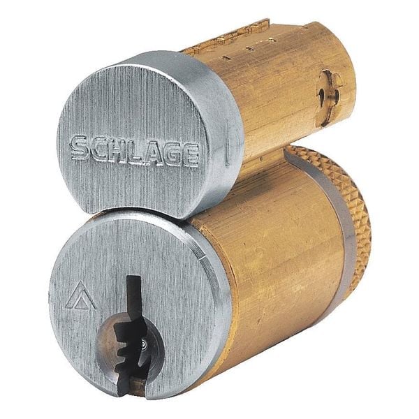 Schlage SFIC Cylinders, Satin Chrome, Keyway Type c, 7 Pins - 80-033 CB 626