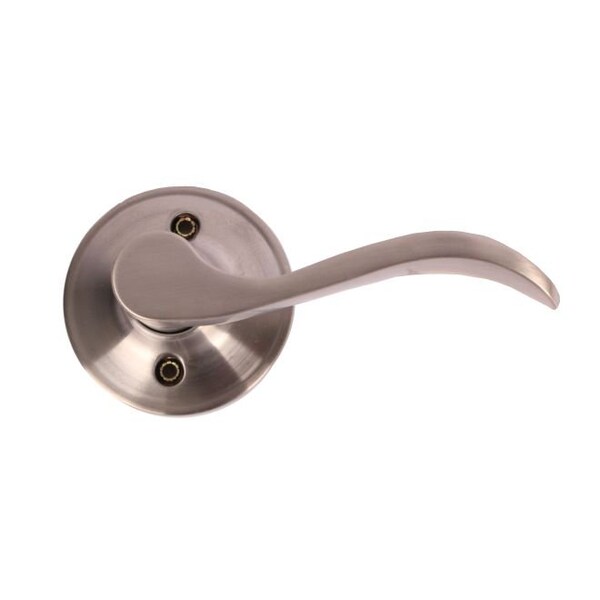 Pamex Right Hand Naples Lever with Round Rose Half Dummy Lockset Grade 3 Satin Nickel Finish - FLYEP04R