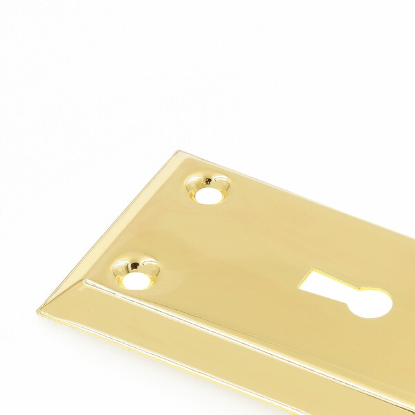 Prime-Line Mortise Keyed Lock Set with Glass Knob, Fits Doors with 2-3/8 In. Backset - E 28336