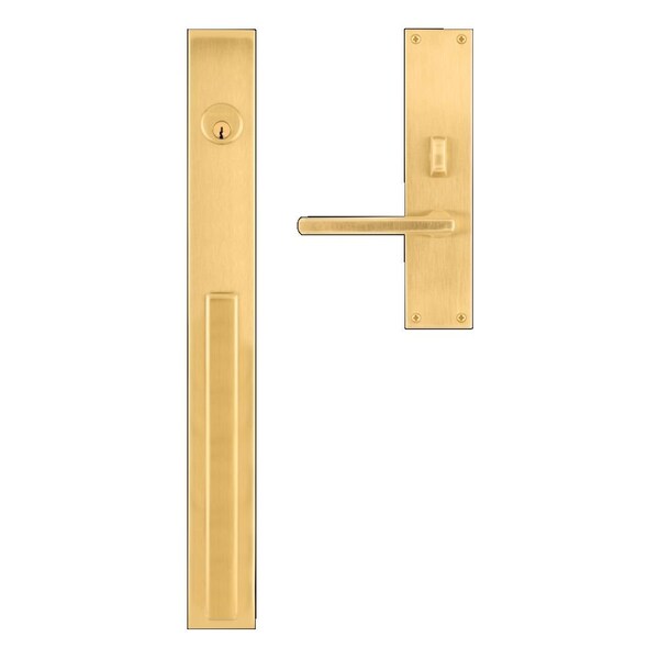 Baldwin Estate Baldwin Minneapolis 20in Left Hand Single Cylinder Entry Mortise Lock Trim with 5162 Lever - 6977044LENT