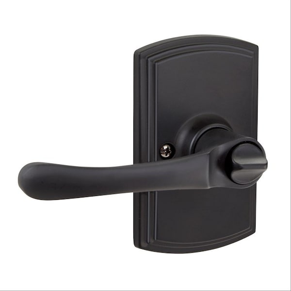 Delaney Hardware Italian Collection Artino Black Bed/Bath Door Handle - 362204