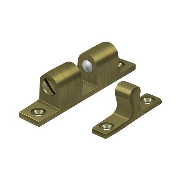 Deltana Ball Tension Catch 2-3/10" X 2/5" Antique Brass - BTC20U5