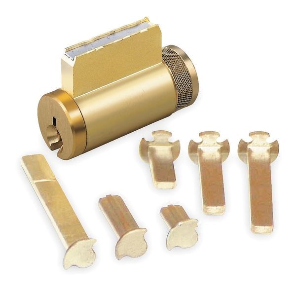 Kaba Ilco Lockset Cylinder, Satin Chrome, Keyway Type Yale(R) 8, 5 Pins - 15995YA-26D-KD