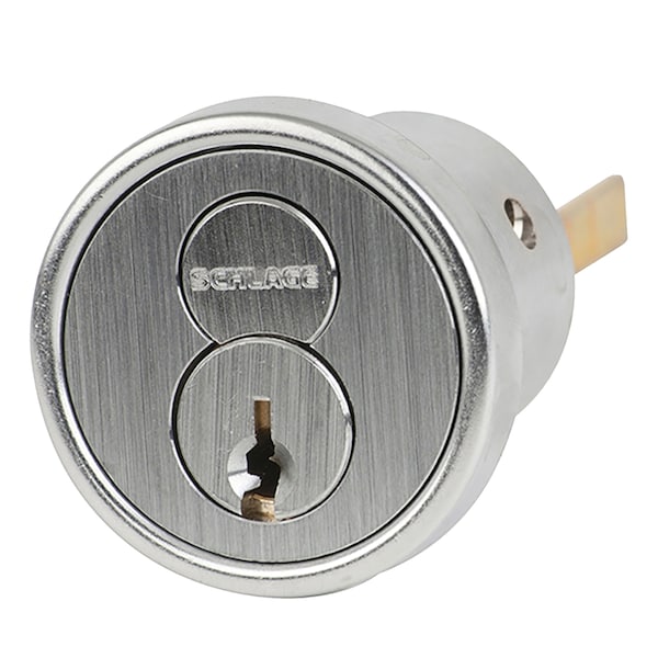 Schlage FSIC Rim Cylinder, E Keyway, 1-Bitted, 626, 4 Pack - 20-057 E 626 (4PK)