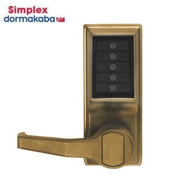 Simplex Kaba 1000 series, right hand, Cylindrical Lock, Combination Entry, and Key Override, Cylindrical 1?2 - KABA-LL1031-05-41