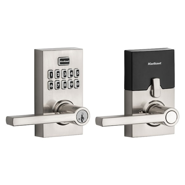 Kwikset SmartCode 917 Series 99170003 Smart Lock, Grade AAA Grade, Keyless Key, Metal, Satin Nickel - 917HFL 15