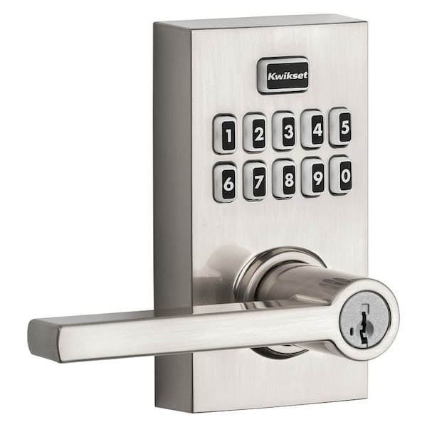 Kwikset SmartCode 917 Series 99170003 Smart Lock, Grade AAA Grade, Keyless Key, Metal, Satin Nickel - 917HFL 15