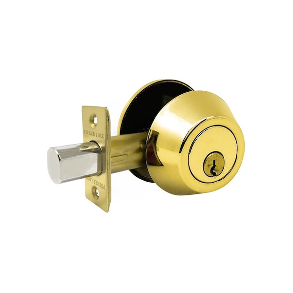 Premier Lock Brass Grade 3 Combo Lock Set with Entry Door Knob and Deadbolt, 12 SC1 Keys Total, 2PK - GR3ED02C-2