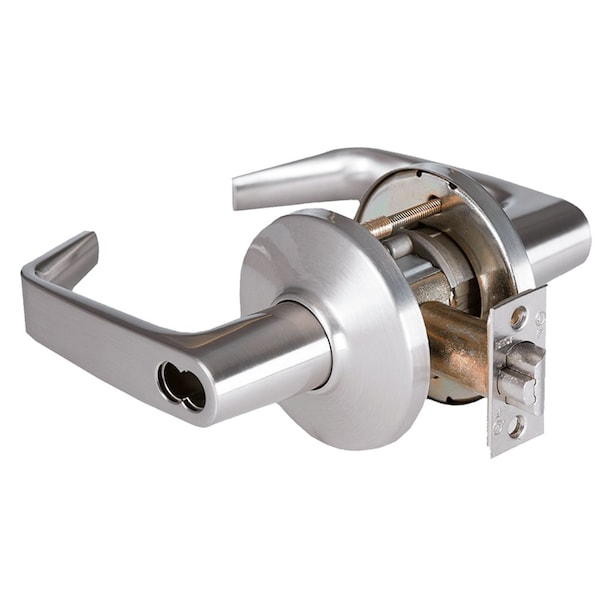Best Grade 1 Institutional Cylindrical Lock, 15 Lever, D Rose, SFIC Less Core, Satin Chrome Finish, 5-in - 9K57W15DS3626