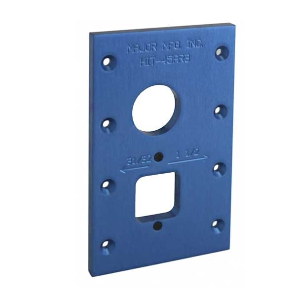Major Major: HIT-45AR3 - Cylinder And Indicator Holes Template for Adams Rite Locks and Latches - MJR-HIT-45AR3