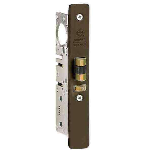 Adams Rite AdamsRite: DeadLatch 1 1/8 LH FLT/ST 313 Dark Bronze 2.63  Inch Strike - ADR-4510-35-201-313