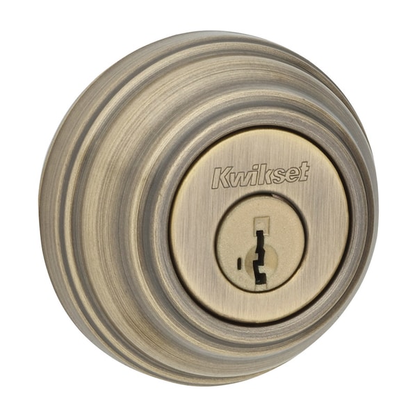 Kwikset Kwikset SmartKey Antique Brass Metal Deadbolt - 99800-121