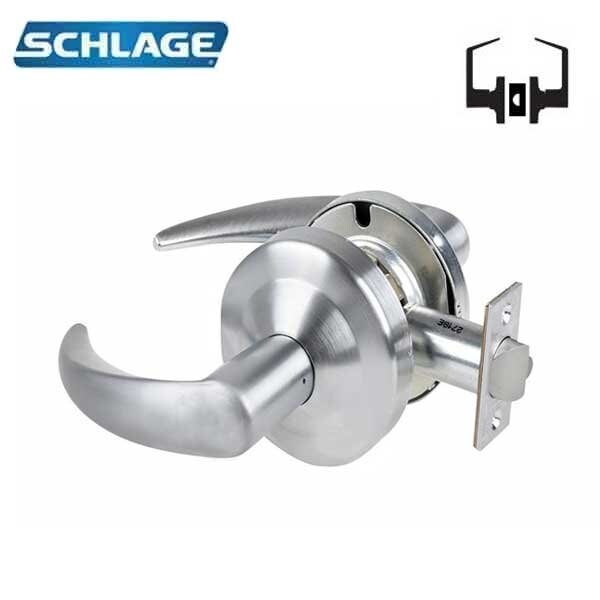 Schlage ND Series Lever Locks, Grade 1 Passage Latch, Athens Lever, Non-Keyed, Satin Chrome Finish, Non-hand - SCH-ND10S-ATH-626