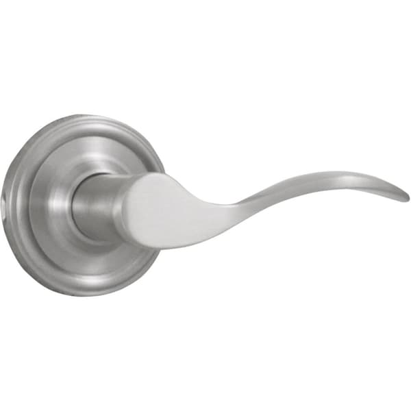 Weslock Bordeau Lever Passage Lock with Adjustable Latch and Full Lip Strike Satin Nickel Finish - 00600UNUNSL20
