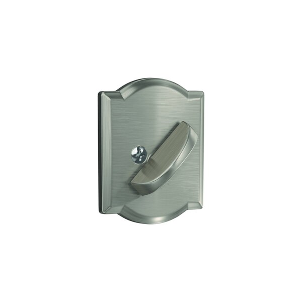 Schlage Camelot Satin Nickel Metal Single Cylinder Deadbolt - B60GCCAM619