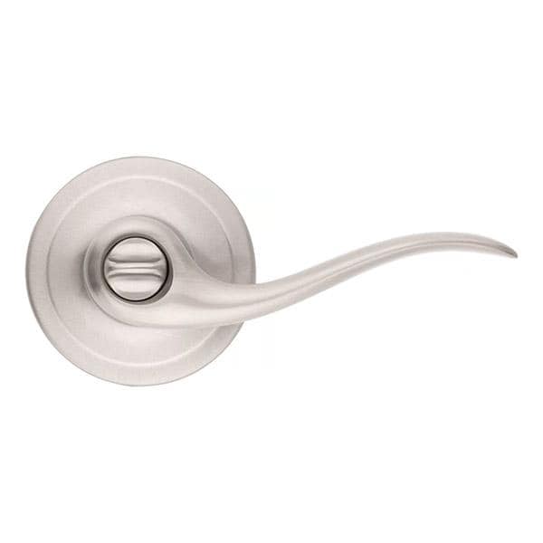 Kwikset Kwikset: Tustin Privecy Lever with Round Rose  Satin Nickel - KWS-730TNL-RDT-15