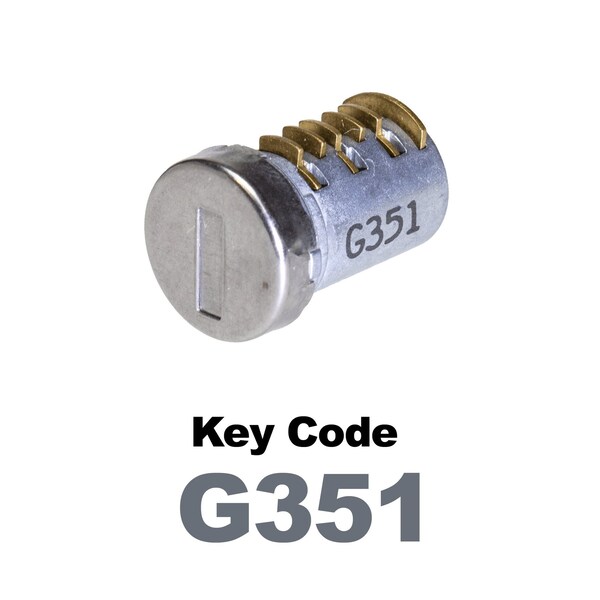 Global Replacement Lock Cylinder, For Non-Master Key Applications, For use in Locks with Key Code G351 - KC-SNM-NK-351