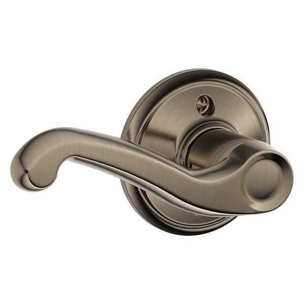 Schlage Antique Pewter Dummy Lever Lockset, Flair, Left Hand - F170 FLA 620 LH