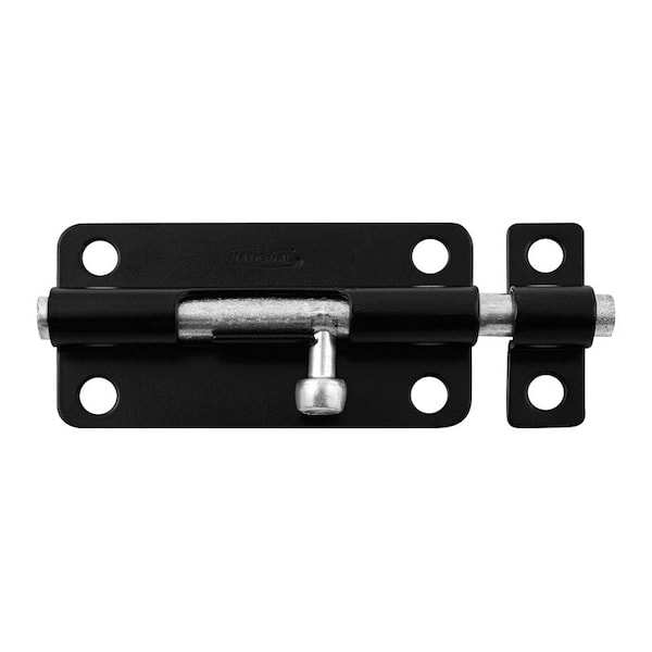 National Hardware National Hardware 4 in. L Black Steel Barrel Bolt 1 pk - N151-621