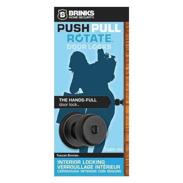 Brinks Home Security Ganyon Privacy PPR Knob, Tuscan Bronze - 23022-150