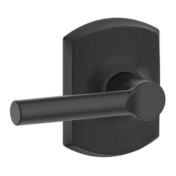 Schlage Matte Black Passage Lever Lockset, Broadway - F10 BRW 622 GRW