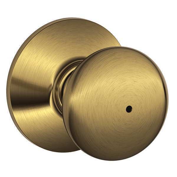 Schlage Knob Lockset, Mechanical, Privacy, Grd. 2 - F40 PLY 609