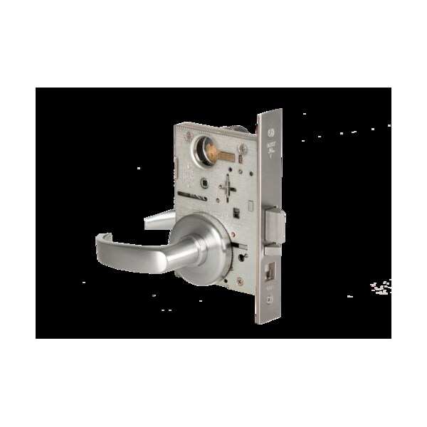 Best Mortise 45H Lock, Storeroom, Lever, Rose, Satin Chrome AM, RH - 45H7D14H626AMRH