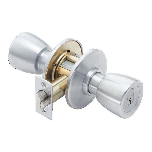 Best Cylindrical 8K Lock, Entrance, Knob, Satin Chrome - 8K37AB6ASTK626