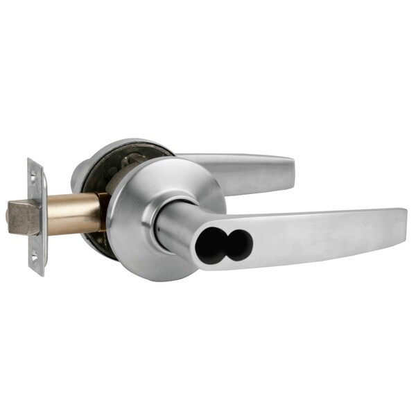 Schlage Grade 2 Tubular Lock, Entrance/Office Function, Schlage FSIC Less Core, Jupiter Lever, Satin Chrome - S51JD JUP 626