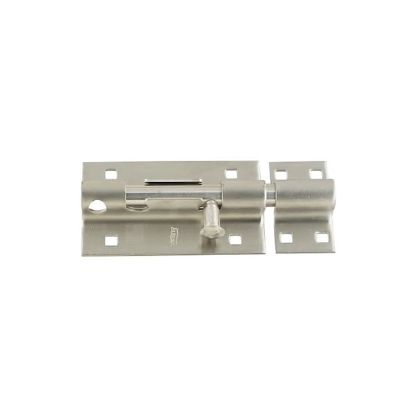 National Hardware Barrel Bolt, 5 in L Bolt, Stainless Steel - N342-477