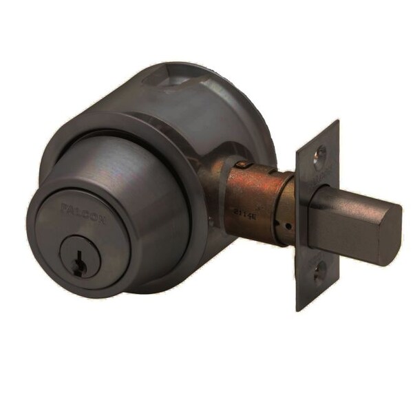 Falcon Falcon D241P613 D200 Series Single Cylinder Deadbolt C Keyway 30253 Latch 10094 Strike Oil Rubbed - D241P613