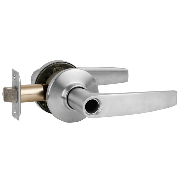 Schlage Grade 2 Tubular Lock, Storeroom Function, Less Cylinder, Jupiter Lever, Satin Chrm Fnsh, Non-Handed - S80LD JUP 626