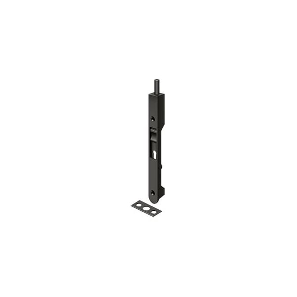 Deltana Flush Bolt, Heavy Duty Oil Rubbed Bronze 7" - 7FBR10B