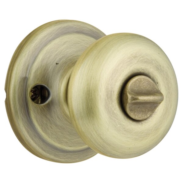 Kwikset Kwikset SmartKey Juno Antique Brass Entry Lockset KW1 1-3/4 in. - 97402-735
