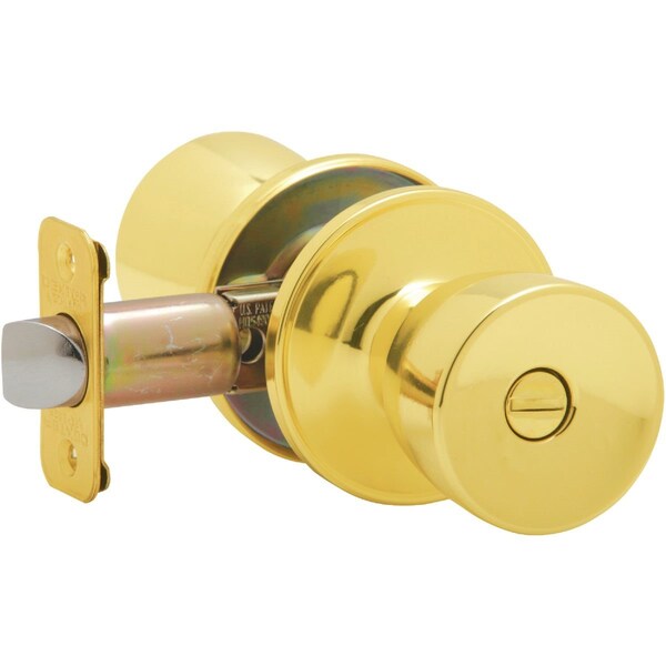 Dexter By Schlage Bright Brass Bed & Bath Door Knob - J40VBYR605