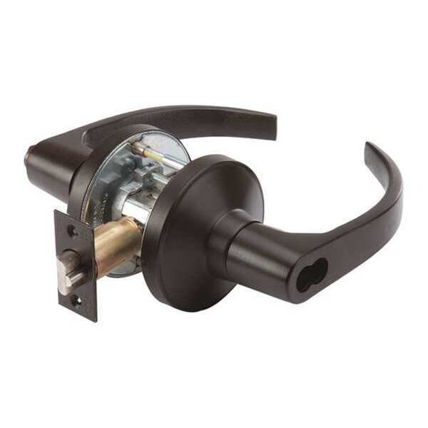 Pdq Door Lever Lockset, BSN Curved Style - GP 116 BSN 613 234 ASA SFL