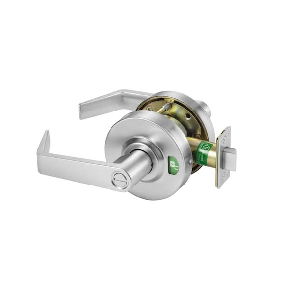 Yale Commercial Privacy Cylindrical Indicator Lock Augusta Lever with Red / Green Locked / Unlocked Logo - AUYPL02626