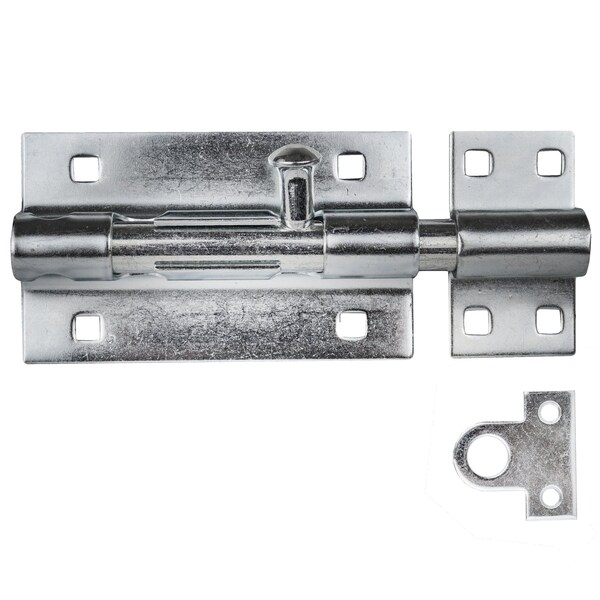 Trans Atlantic Co. 5 in. Heavy Duty Galvannealed Security Surface Barrel Bolt - GH-832BB5-GV