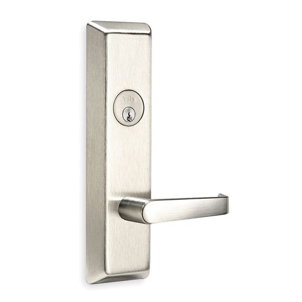 Assa Abloy Accentra Lever, Lever Escutcheon w/Lock, Right Hand - AU626F-RH-US32D