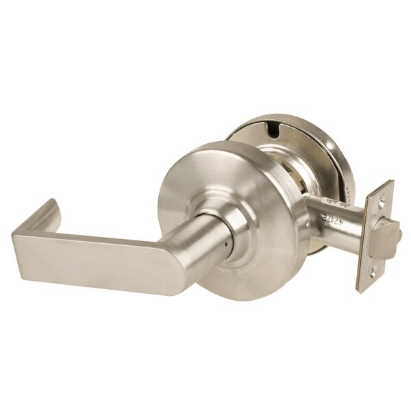Schlage Grade 1 Exit Lock, Rhodes Lever, Non-Keyed, Satin Nickel Finish, Non-Handed - ND25D RHO 619