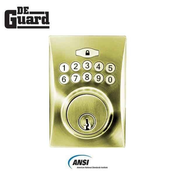 Deguard Electronic Keypad Keyed Deadbolt - PB-KW1 - KKEDH-PB-KW1